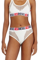 Diesel Briefs with sheer devoré effect - Panties Womens in White