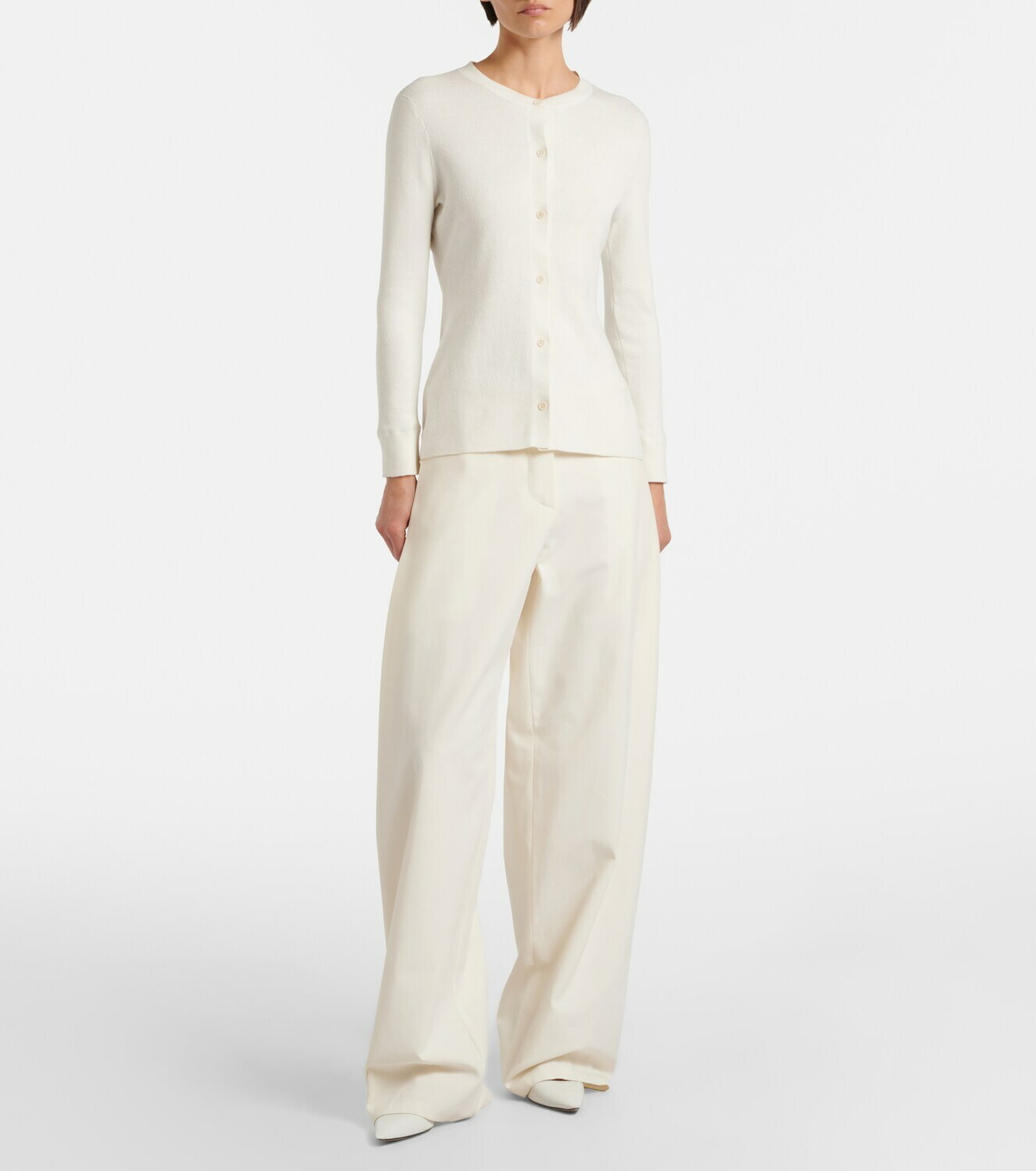 The Row Okino cotton and silk cardigan