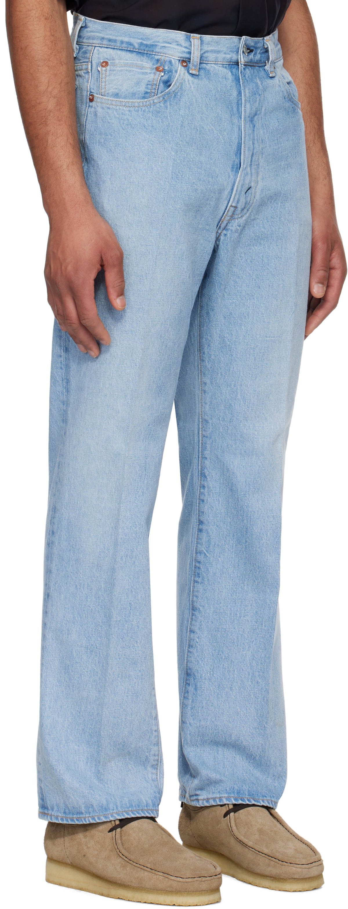 KAPTAIN SUNSHINE Blue Skate Shoecut Jeans