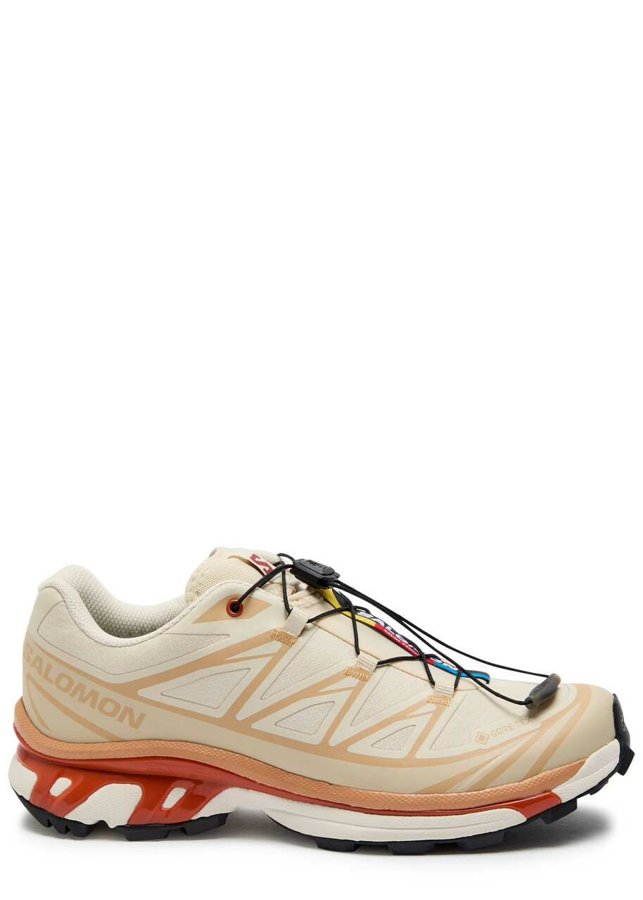 Salomon XT-6 Gtx Panelled Mesh Sneakers Cream