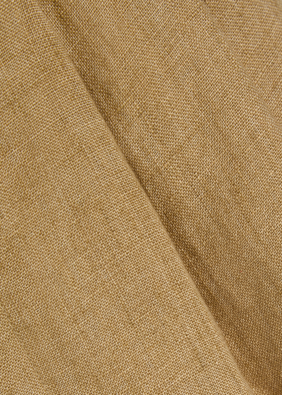 Polo Ralph Lauren Pleated Linen Shorts Brown