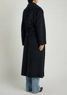 Rohe Double-faced Belted Wool and Cashmere-blend Coat Navy