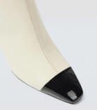 Ferragamo Sambi 60 leather ankle boots