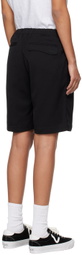 Dime Black Pleated Shorts