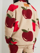 JW Anderson - Printed Fleece Zip-Up Sweatshirt - Neutrals