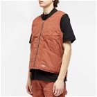 Dickies Men's Premium Collection Quilted Vest in Mahogany