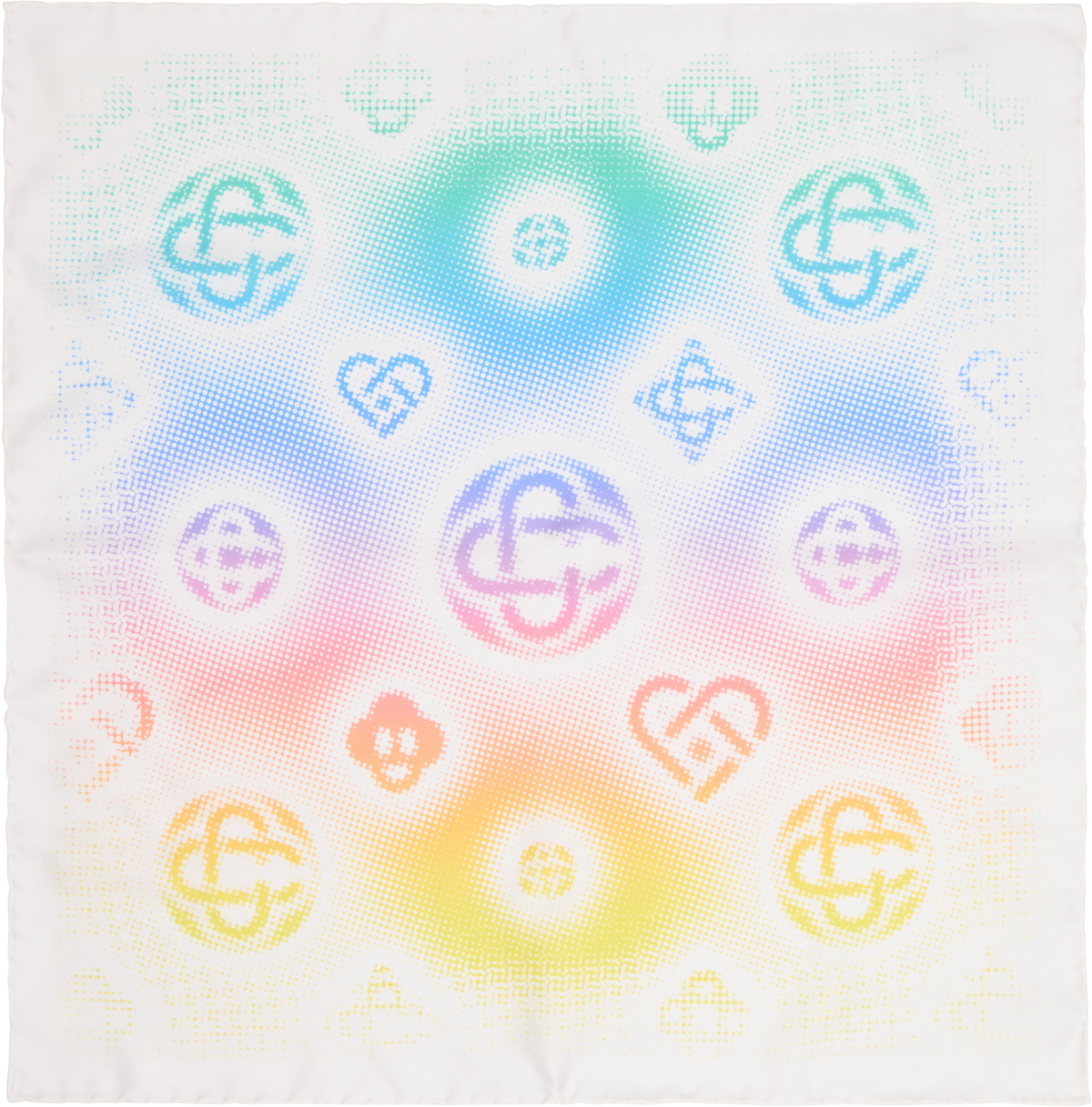 Casablanca Multicolor Medium Silk Scarf
