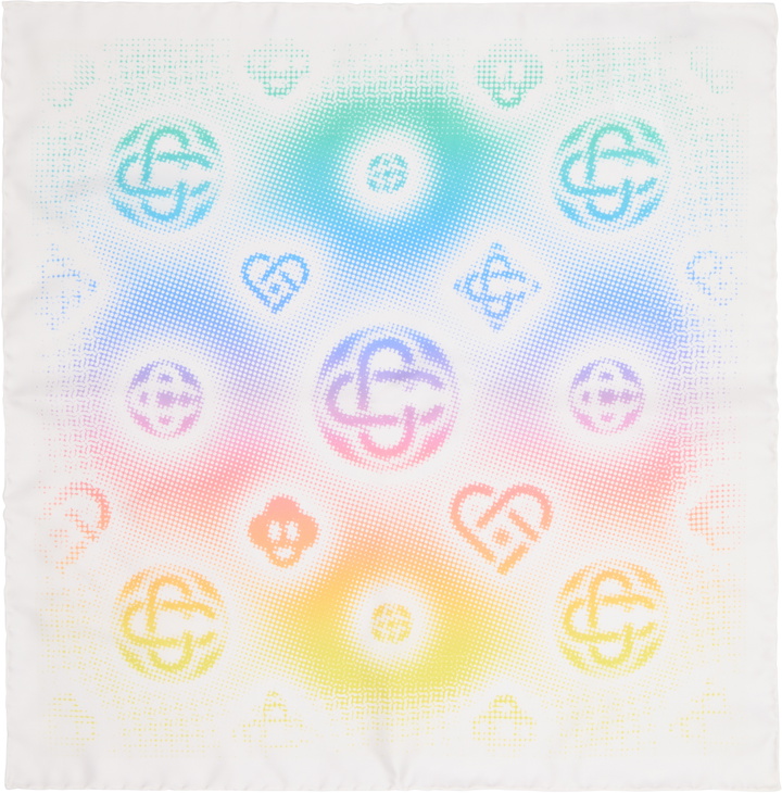 Photo: Casablanca Multicolor Medium Silk Scarf