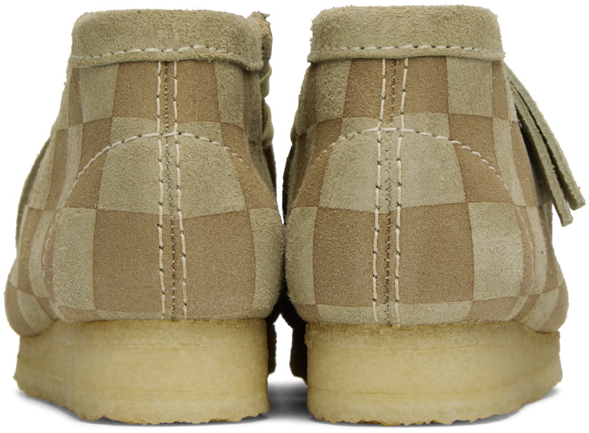 【新品未使用】CLARKS Wallabee Boot ベージュ Amazon.com | Clarks Men's Wallabee Boot White Woven 7.5M