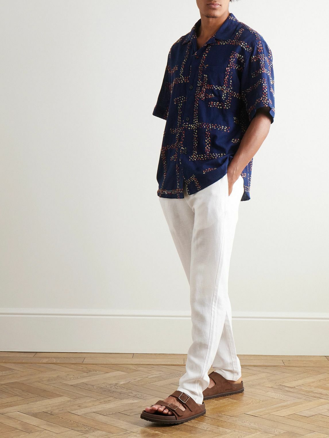 Onia - Air Straight-Leg Linen and Lyocell-Blend Drawstring Trousers - White