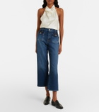 7 For All Mankind Stovepipe cropped straight jeans