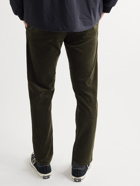 NN07 - Karl Straight-Leg Organic Cotton-Blend Corduroy Trousers - Green