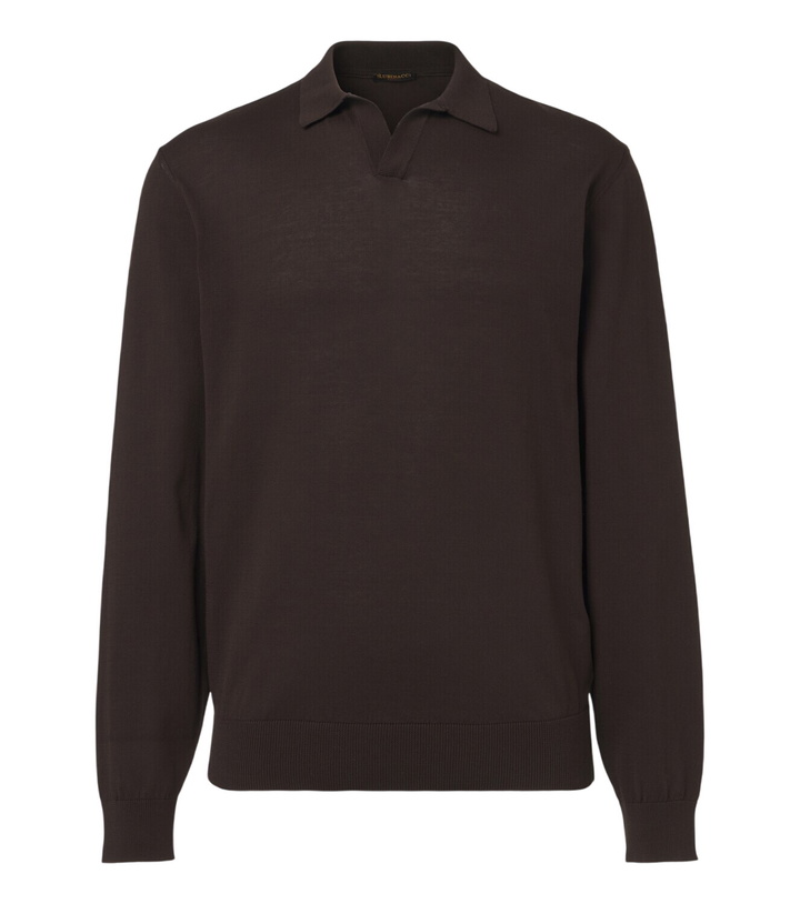 Photo: Rubinacci Cotton polo sweater
