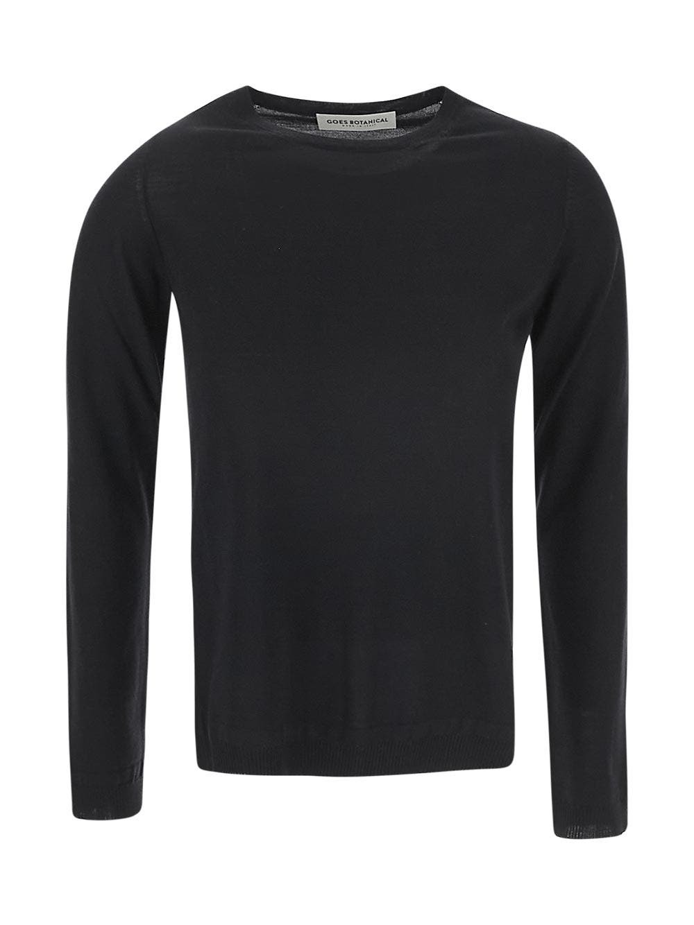 Goes Botanical Black Sweater