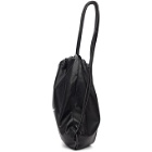 Saint Laurent Black Lambskin Drawstring Backpack