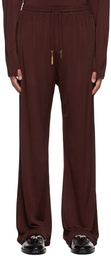 Marine Serre Brown Viscose Lounge Pants