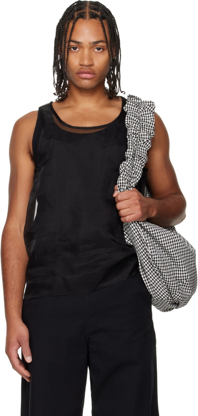 Photo: Simone Rocha Black Organza Layered Double Vest
