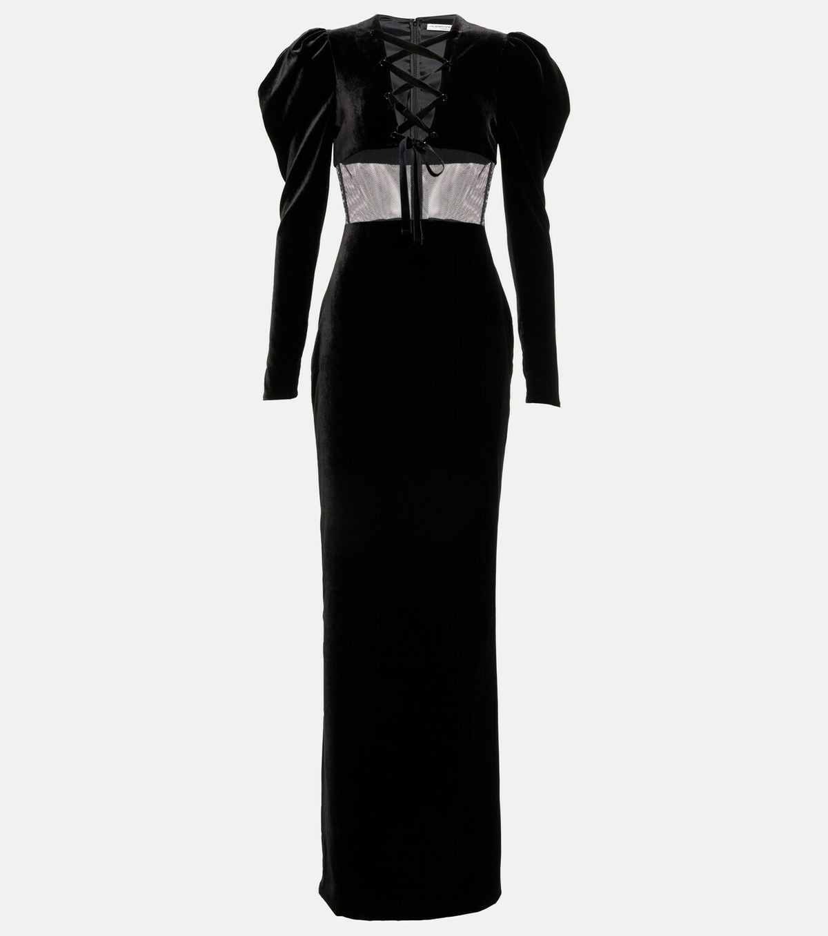 Alessandra Rich Silk-blend velvet maxi dress Alessandra Rich Alessandra Rich Silk-blend velvet maxi dress Alessandra Rich