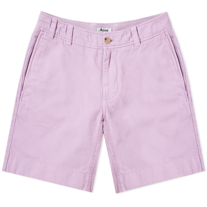 Photo: Acne Studios Robin Garment Dyed Twill Short Lilac Purple