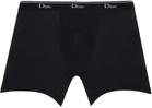 Dime Three-Pack Black Jacquard Boxers