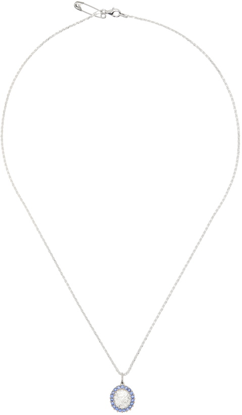 Bleue Burnham Silver Rhubarb Pendant Necklace Bleue Burnham