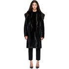 Loulou de Saison Black LOTTA Pony-Effect Leather Coat