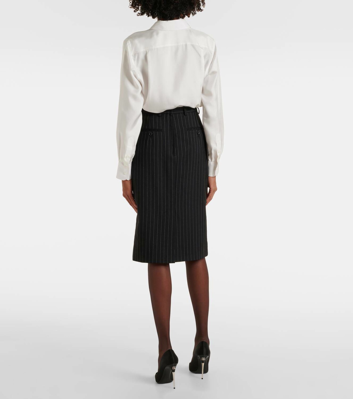 Dolce&Gabbana Pinstripe wool pencil skirt Dolce & Gabbana