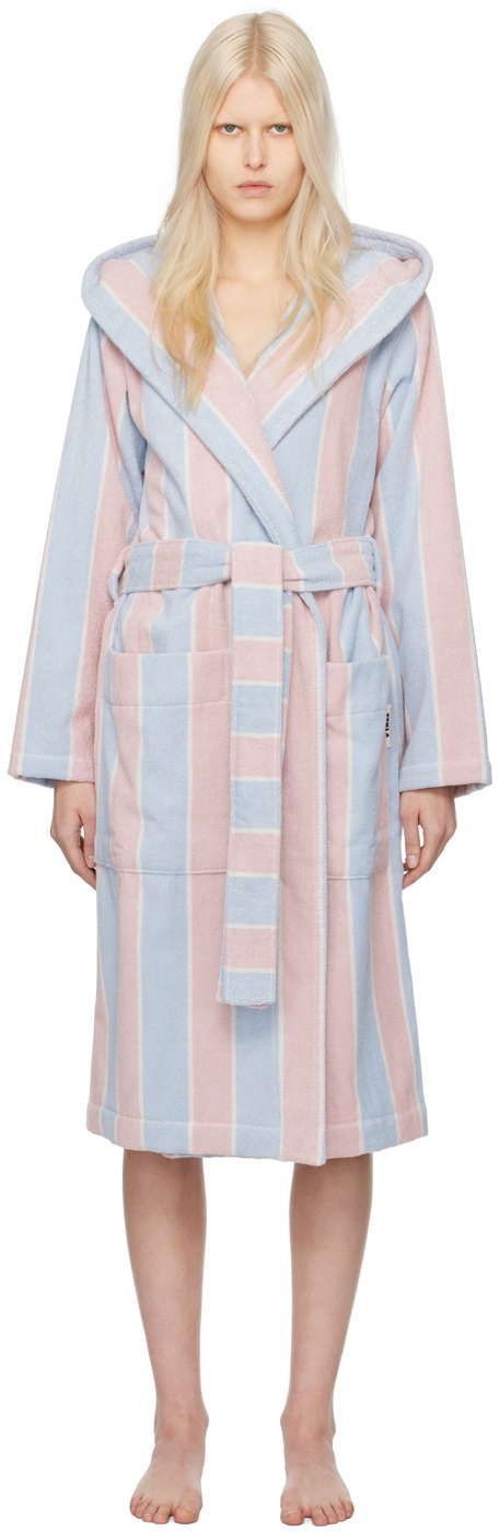 Hooded bathrobe – striped – Kodiak Stripes