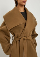 JW Anderson Belted Wool and Cashmere-blend Trench Coat Brown