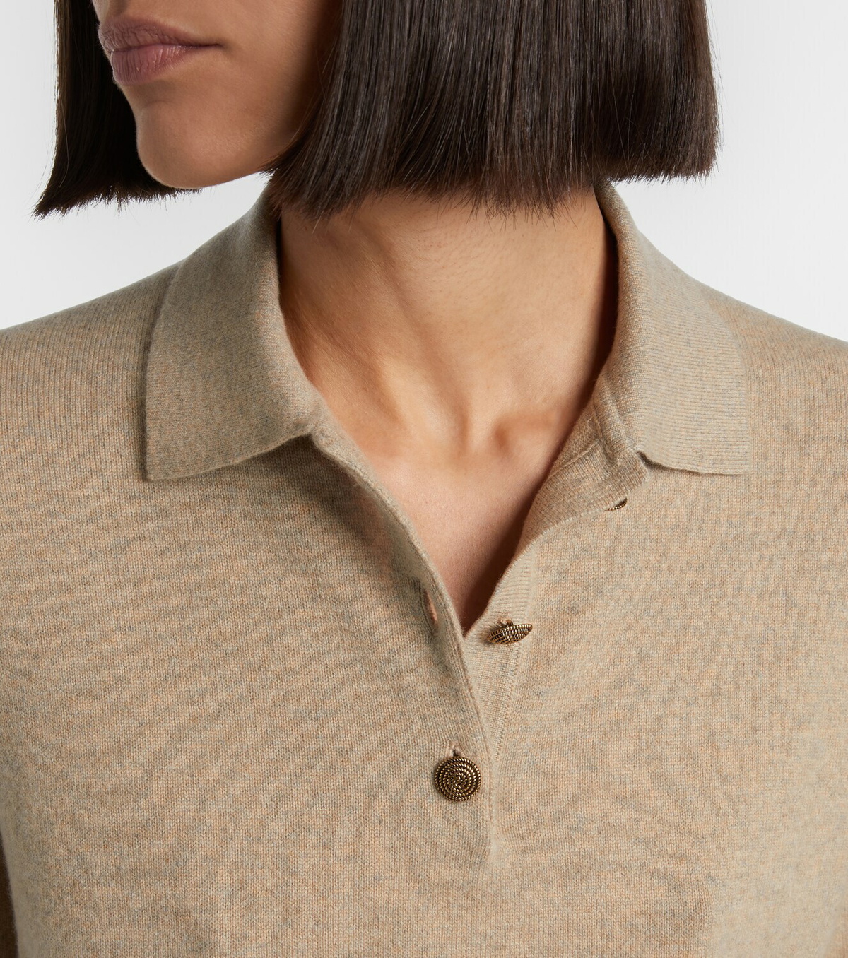 Loro Piana Classic cashmere polo sweater
