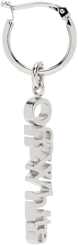 Photo: Off-White Silver Logo Mono Earring