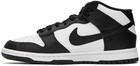 Nike Black & White Dunk Mid Sneakers