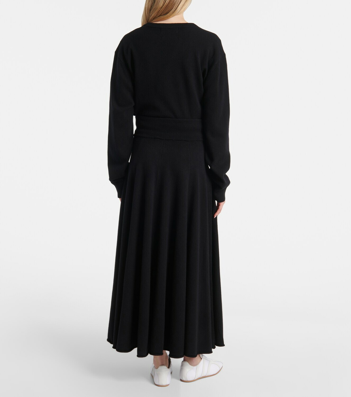 Extreme Cashmere N°313 Twirl cashmere-blend maxi skirt