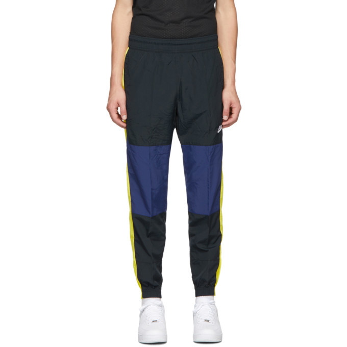 Photo: Nike Black and Yellow Re-Issue Woven Track Pants