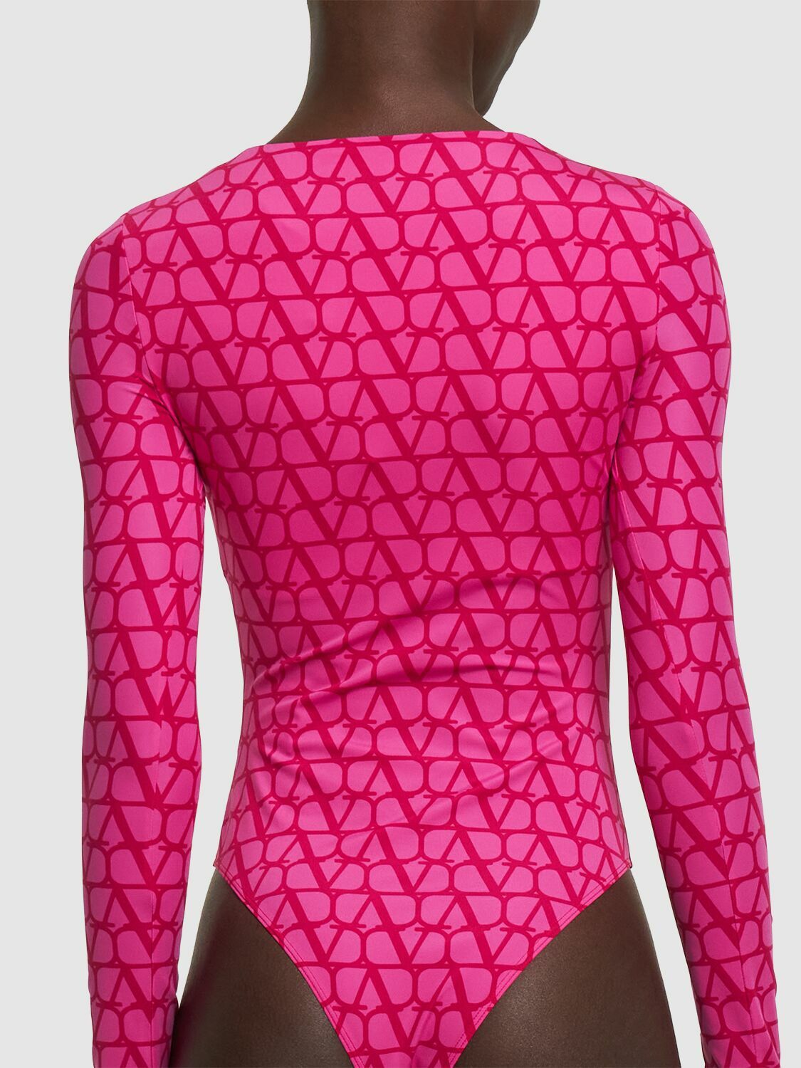 VALENTINO - Logo Printed Jersey Bodysuit Valentino