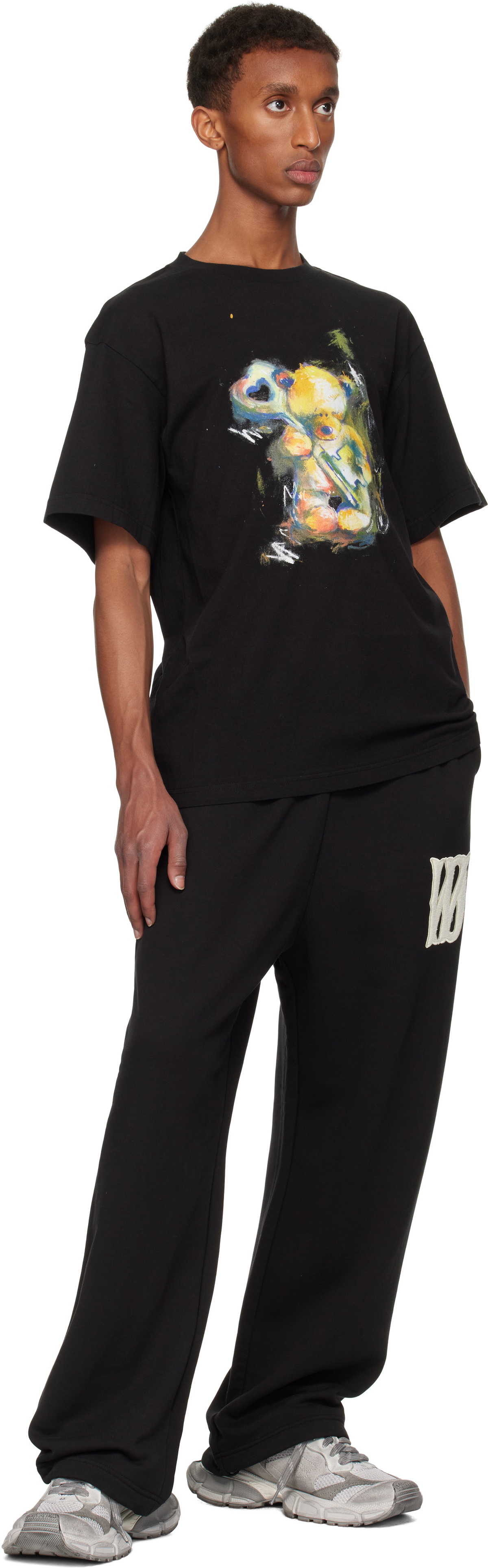 We11done Black Teddy Bear T-shirt We11done We11done Black Teddy Bear T-shirt We11done