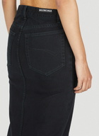Balenciaga Denim Maxi Skirt