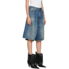 R13 Indigo Jesse Denim Shorts