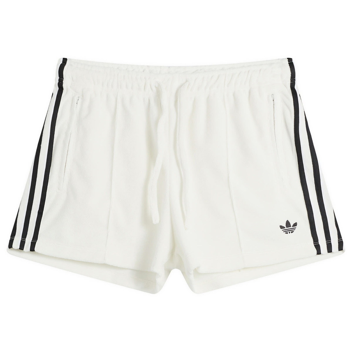 Adidas Women's Terry Towel Shorts in Off White