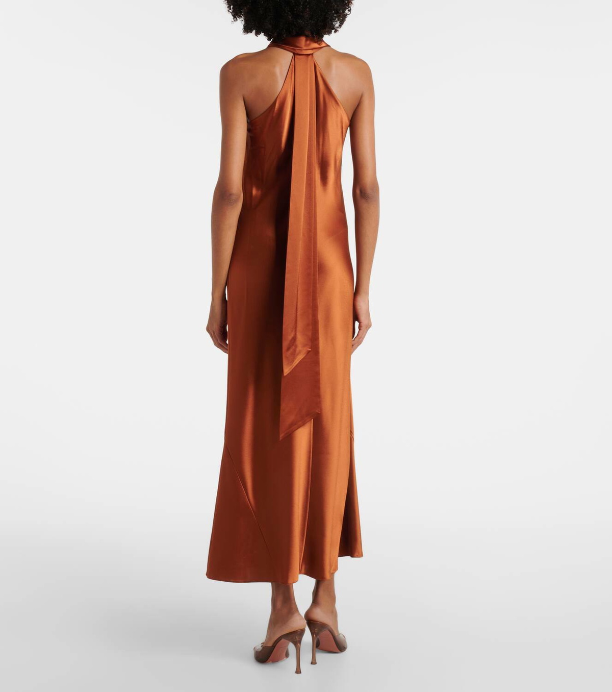 midi dress with butterfly sleeves LEO LIN