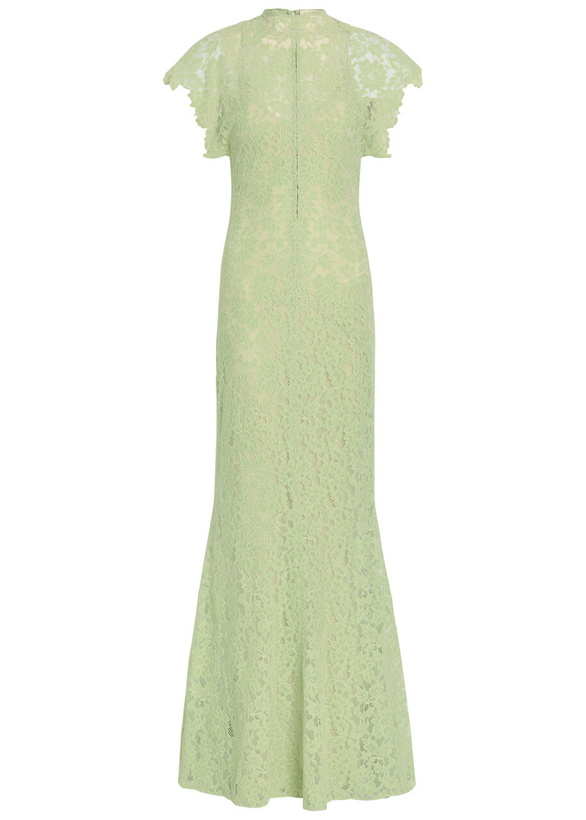 Photo: DE LA Vali Laia Floral Lace Maxi Dress Light Green