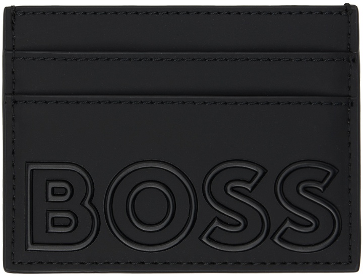 Photo: BOSS Black Appliqué Card Holder