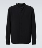 Rick Owens Island draped cady shirt