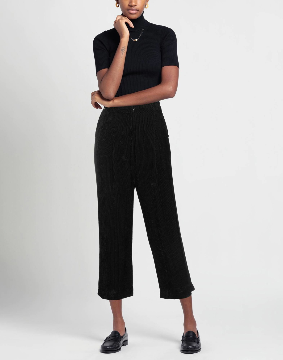 Manila Grace Womens Pants in Black
