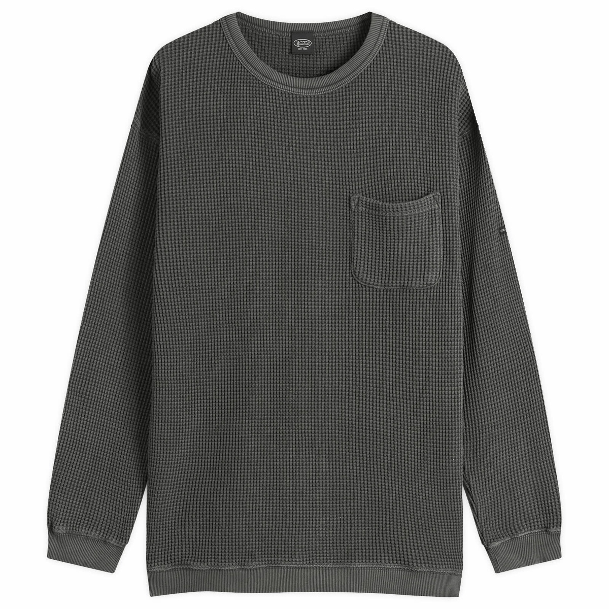 Manastash Men's Heavy Snug Thermal Long Sleeve T-Shirt in Black