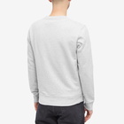 Maison Kitsuné Men's Oars Regular Crew Sweat in Light Grey Melange