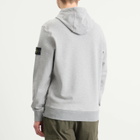 Stone Island Men's Garment Dyed Hoodie in Melange Grey