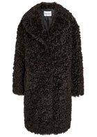 Stand Studio Camille Cocoon Faux fur Coat Dark Brown