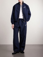 Willy Chavarria - Ruff Rider Logo-Embroidered Shell Track Jacket - Blue