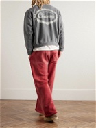 CHERRY LA - Logo-Print Cotton-Jersey Sweatshirt - Gray